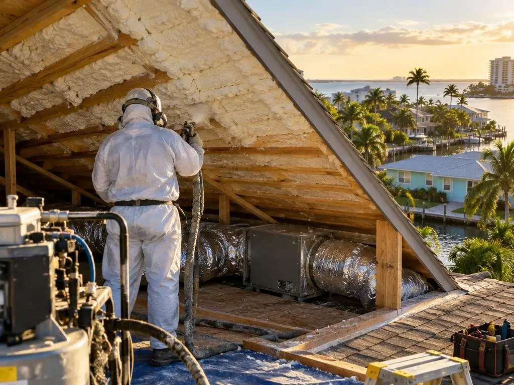 Roof Deck & Unvented Attic Insulation in St. Petersburg, FL